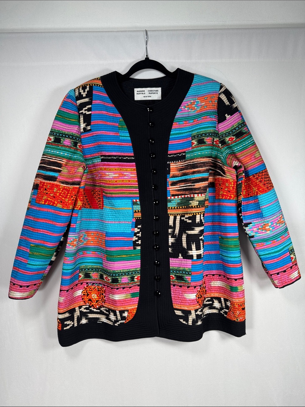 Aurora Ruffolo Christian Ruperto New York Women's Buttoned Cardigan Sweater